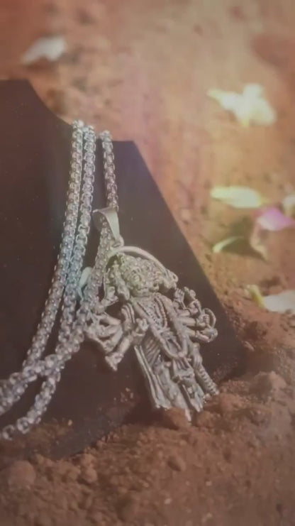 5 Mukhi Standing Hanumanji Pendant with Chain